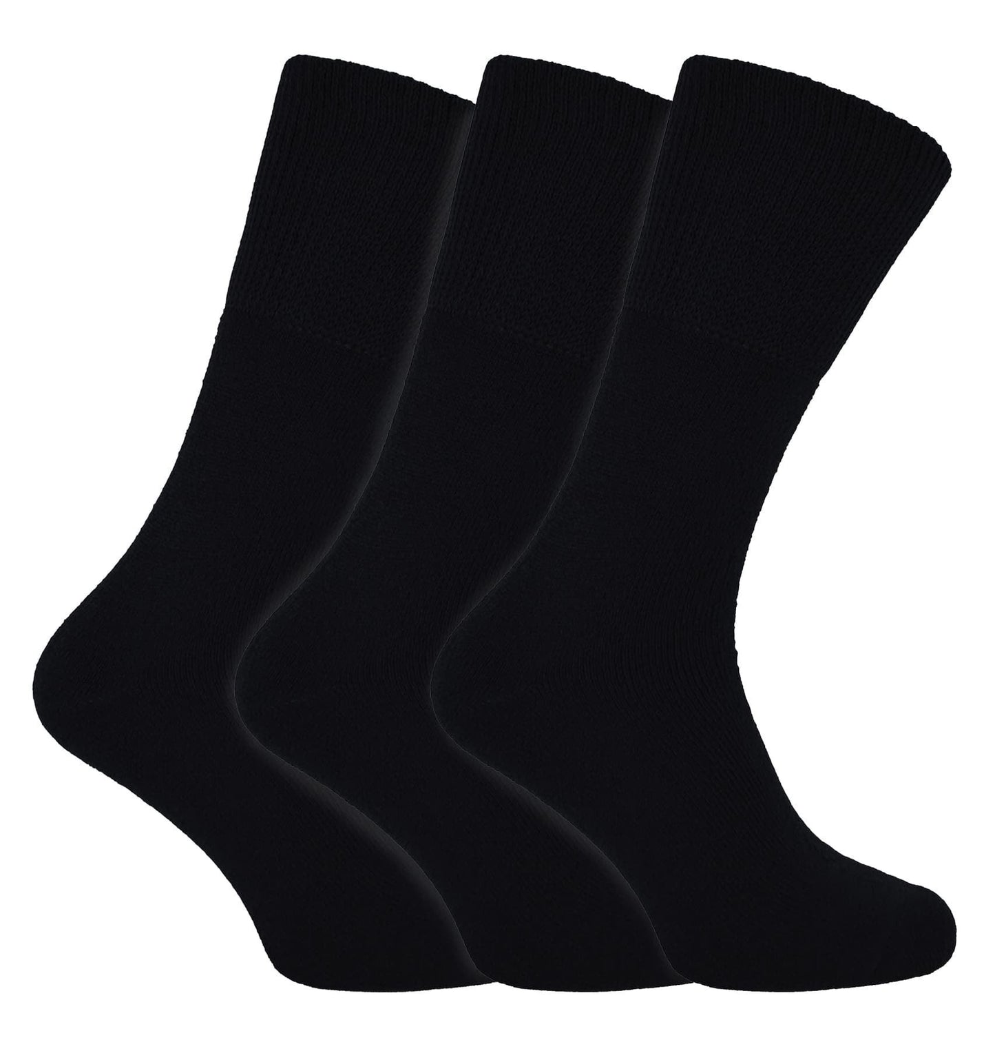 THMO 3 Pack Bamboo Thermal Socks (9-11 Black)